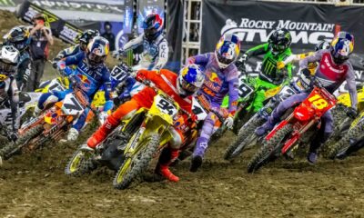 Supercross Racers On Dirt Track