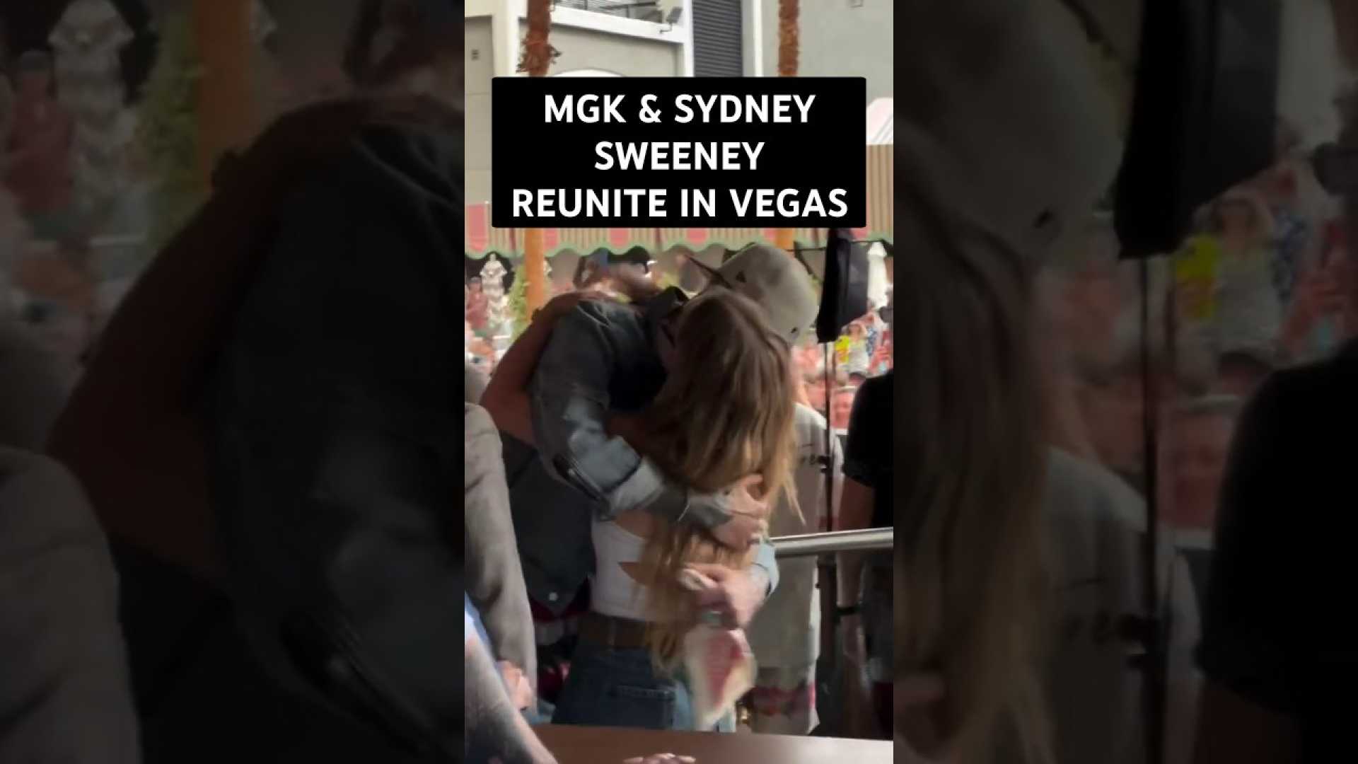 Sydney Sweeney Palm Tree Beach Club Opening Las Vegas