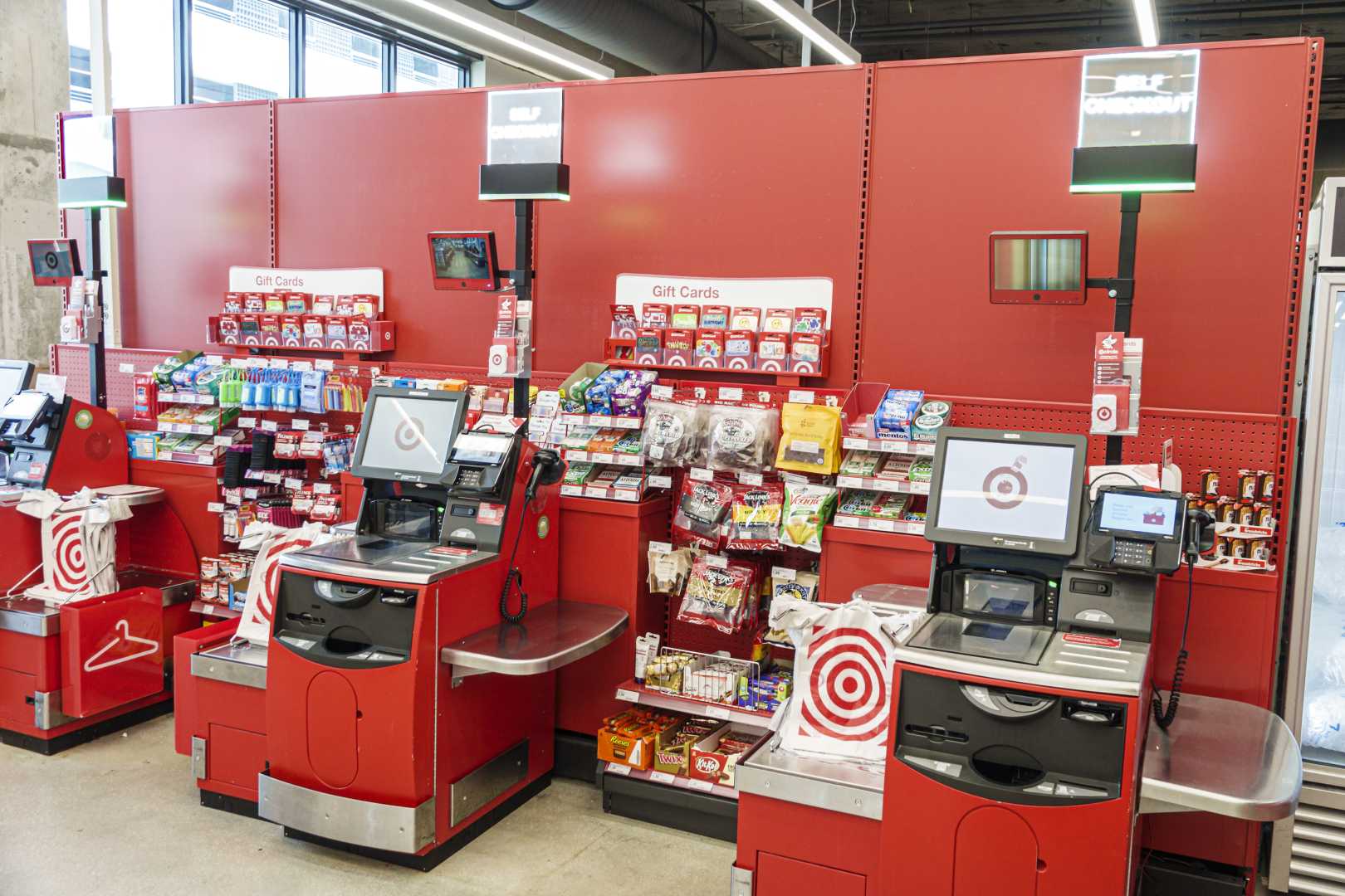 Target Store Self Checkout Kiosks