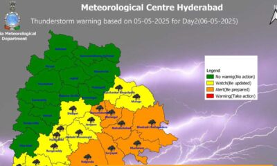 Telangana Thunderstorm Weather Alert