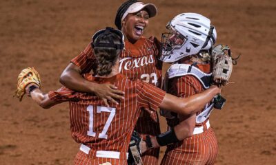 Texas A&m Softball Players Celebrating