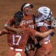 Texas A&m Softball Players Celebrating