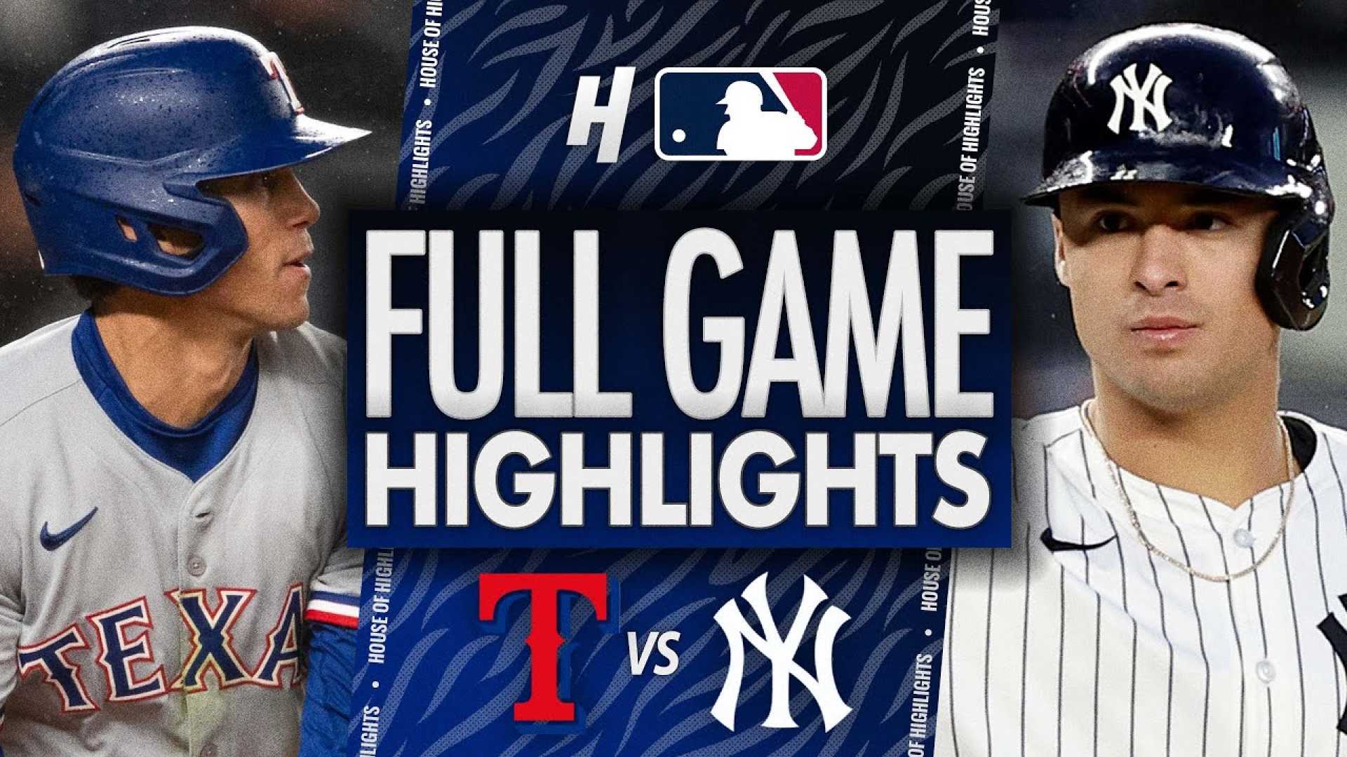 Texas Rangers Vs New York Yankees Baseball Game