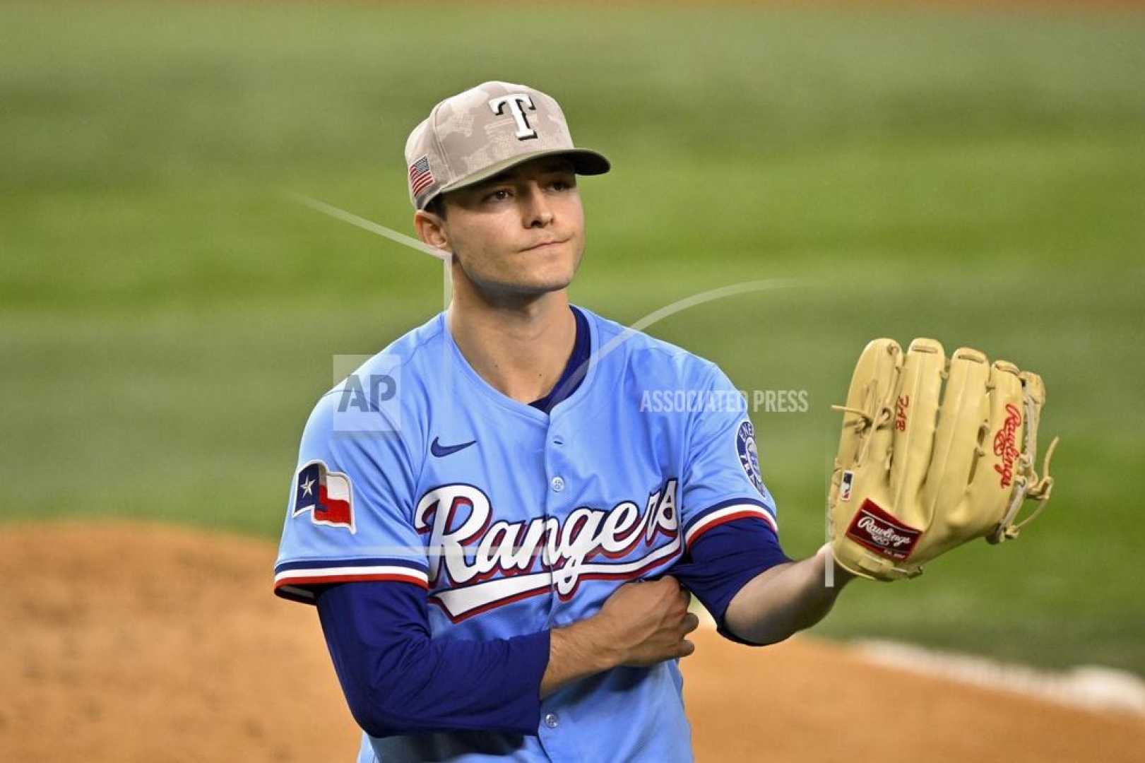 Texas Rookie Pitcher No Hit Bid Baseball