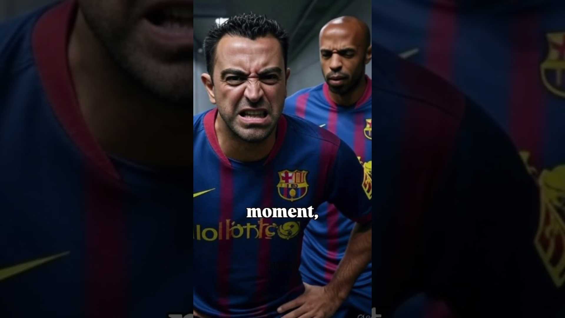 Thierry Henry Xavi Barcelona Clash