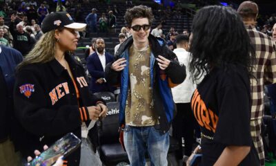 Timothee Chalamet Knicks Game 5 Boston