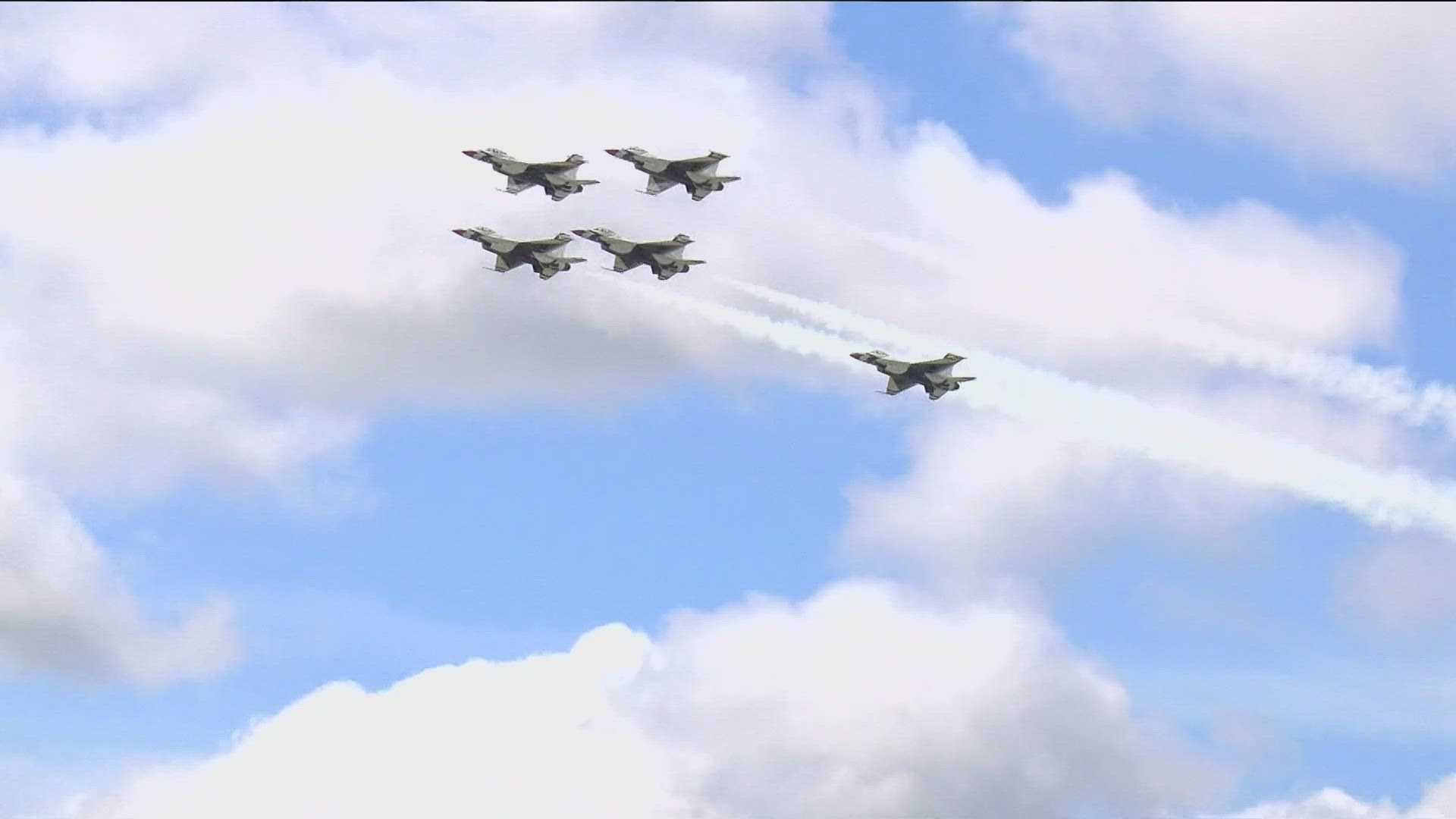 Toledo Air Show Thunderbirds Performances