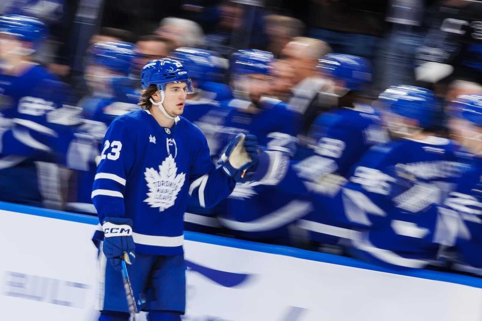 Toronto Maple Leafs Matthew Knies Goal Celebration