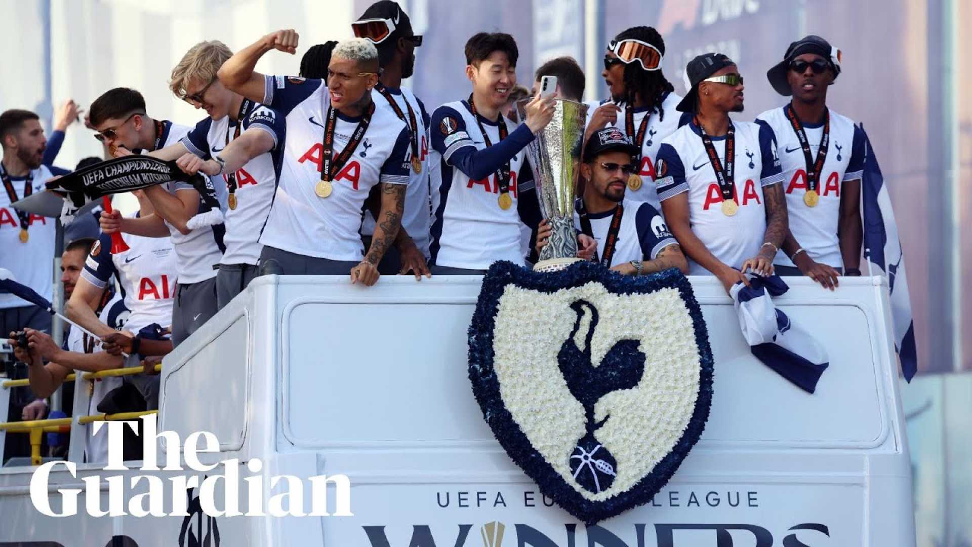 Tottenham Hotspur Europa League Victory Celebration