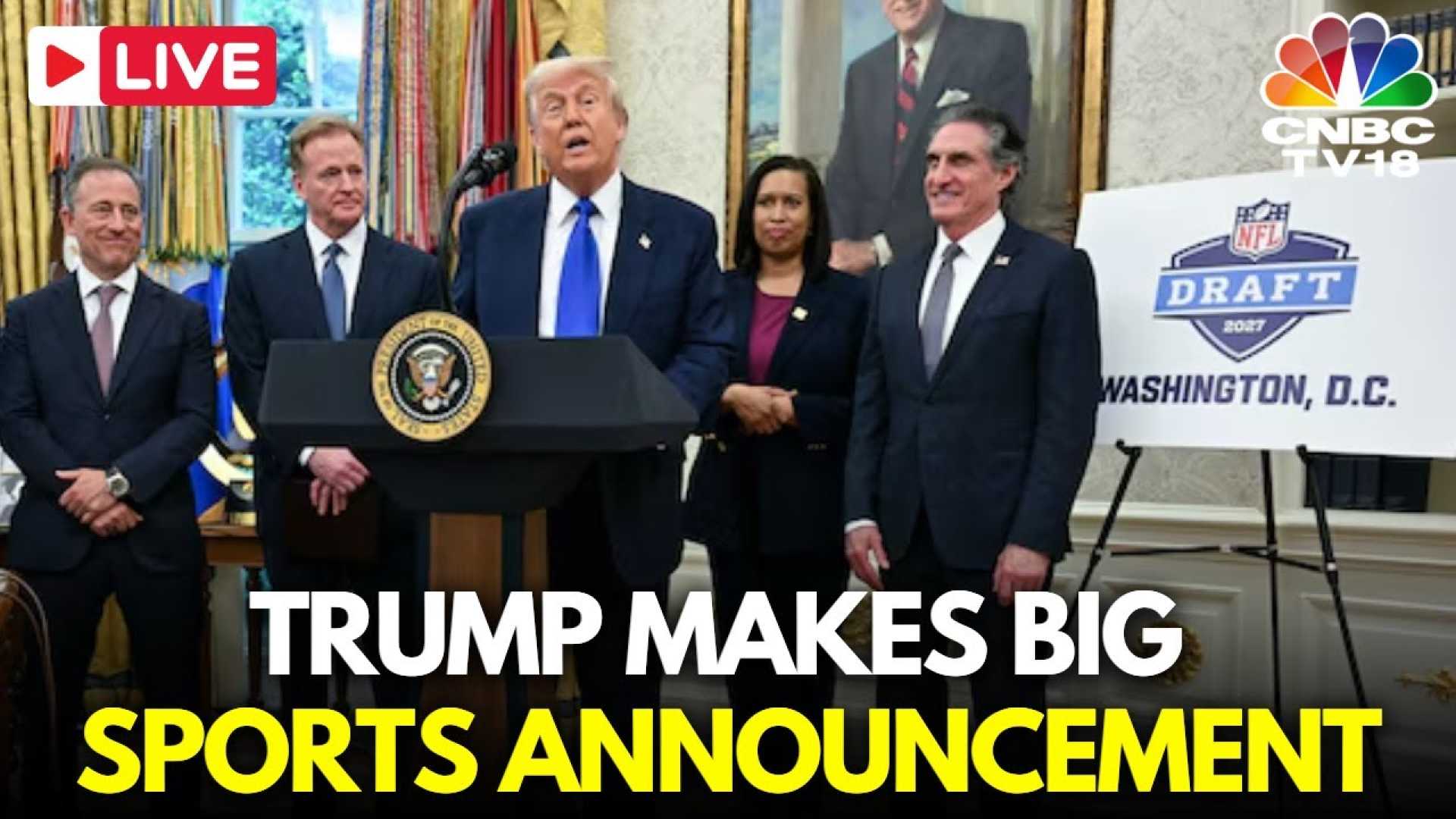 Trump Nfl Draft Announcement Washington Dc