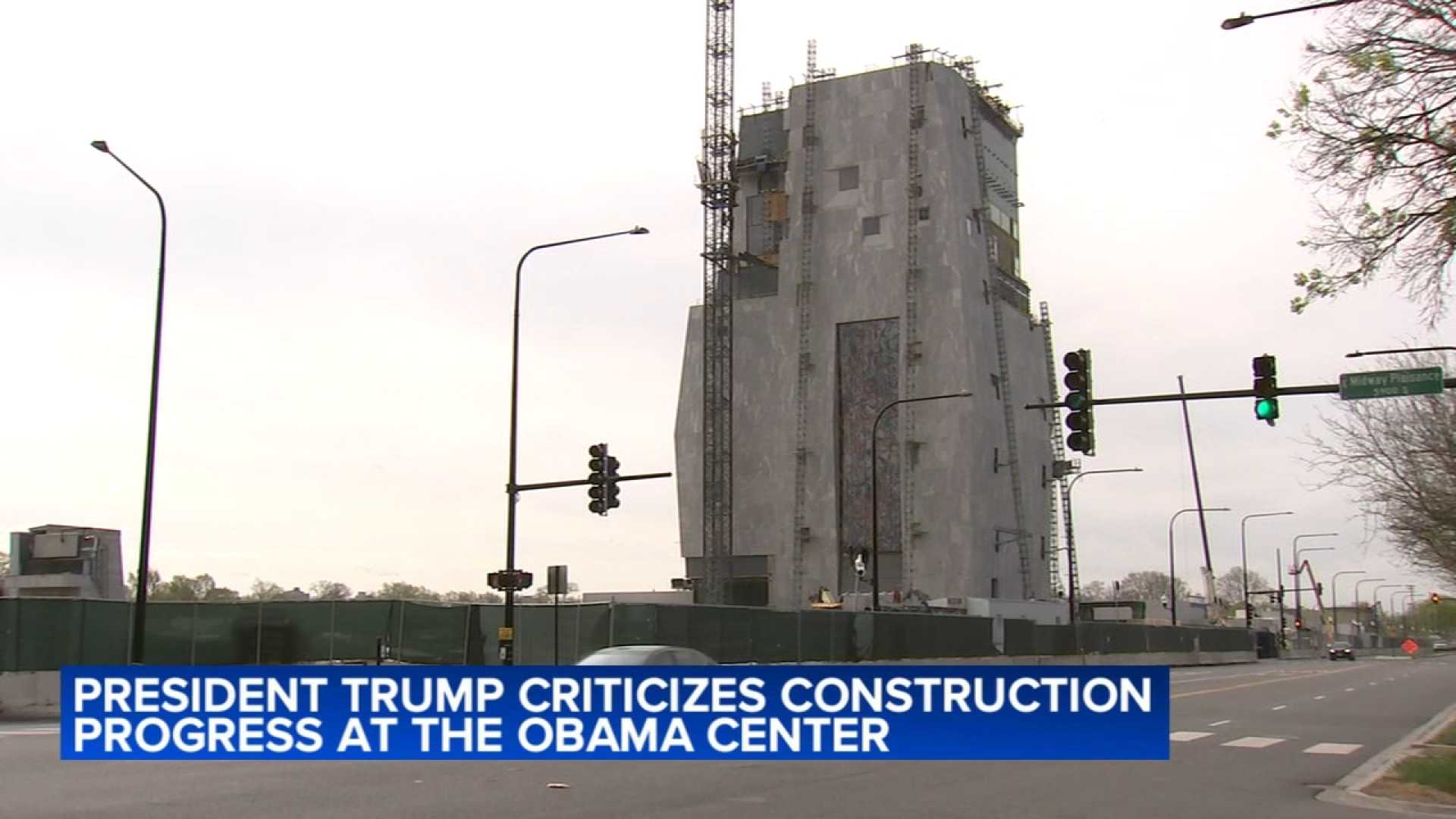 Trump Obama Presidential Center Construction Chicago