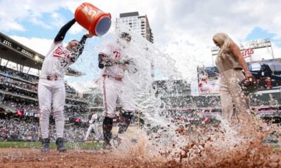 Twins Brooks Lee Walk Off Hit Baseball