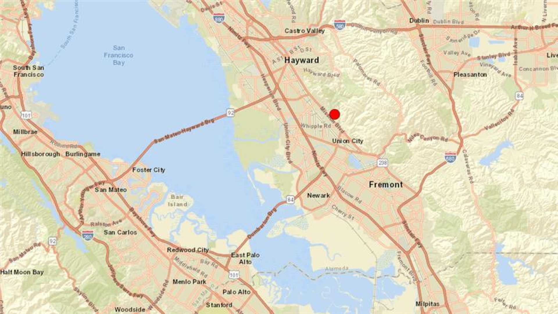 Union City Ca Earthquake