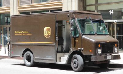 Ups Delivery Trucks And Packages