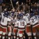 Usa Ice Hockey Team Celebrating Victory