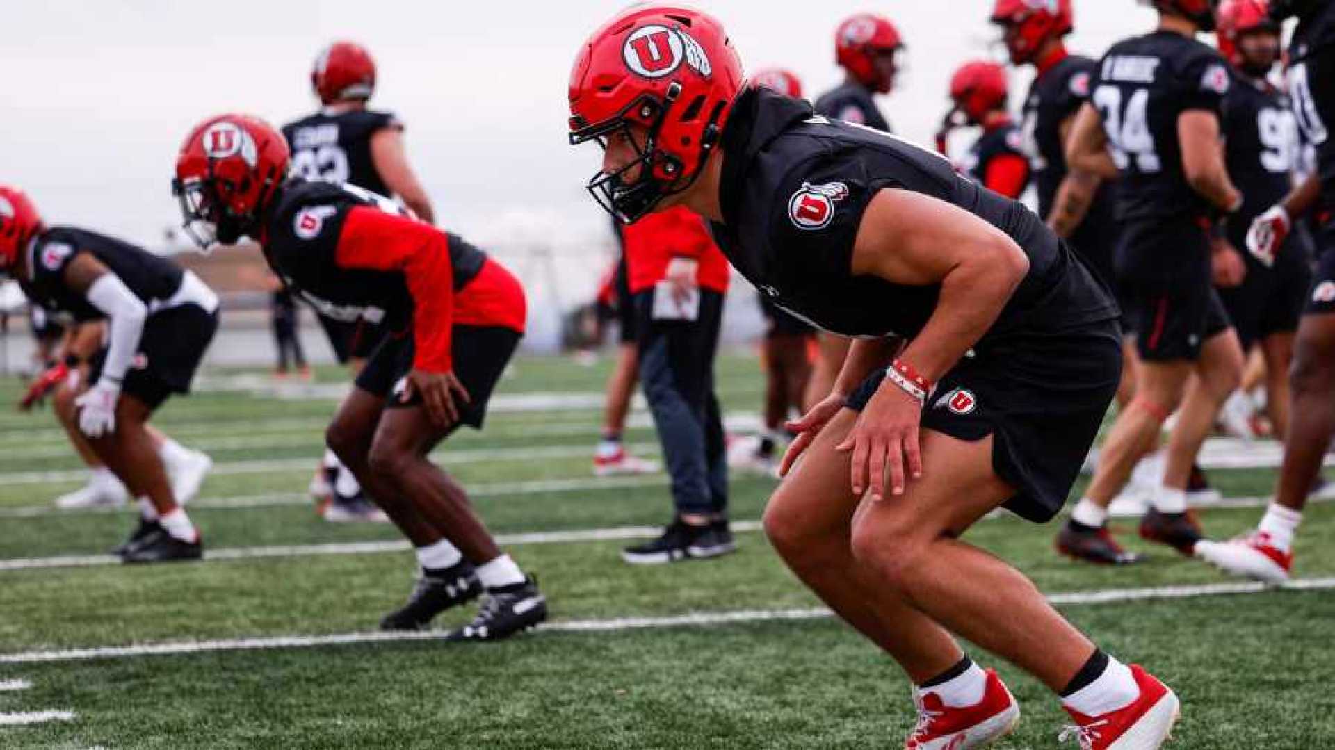Utah Football Team Practice Training