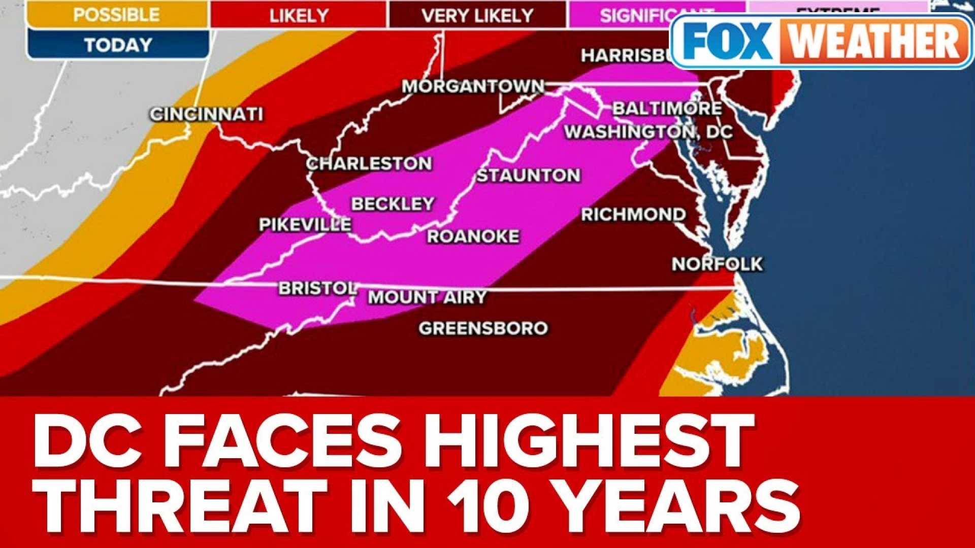 Washington D.c. Severe Weather Forecast