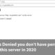 Website Security Access Denied