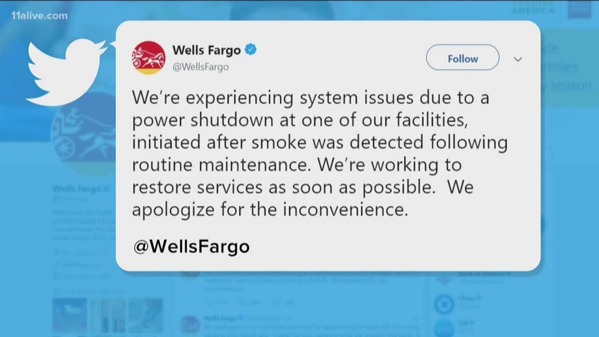 Wells Fargo Bank Outage News