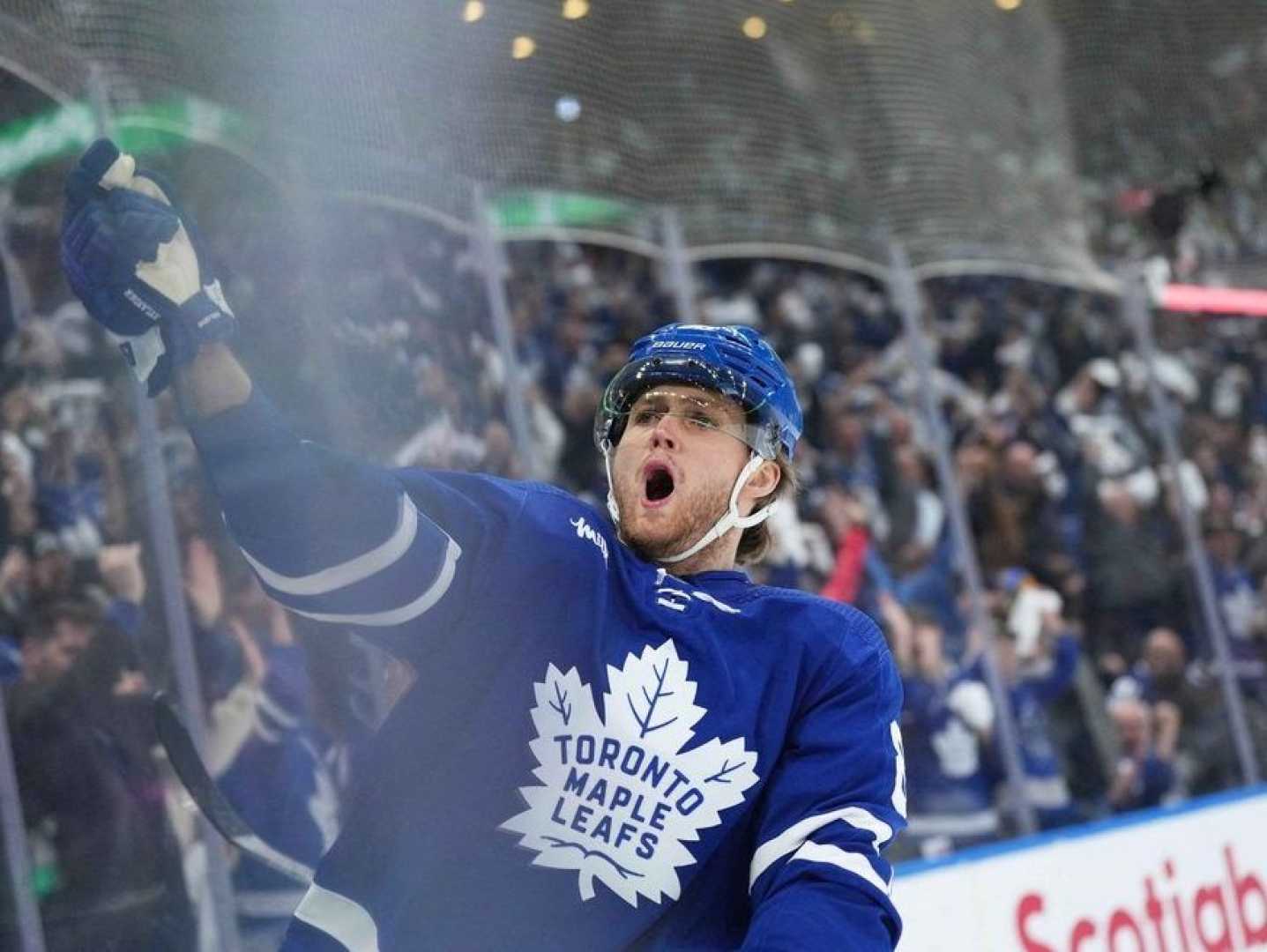William Nylander Hockey Game Celebration