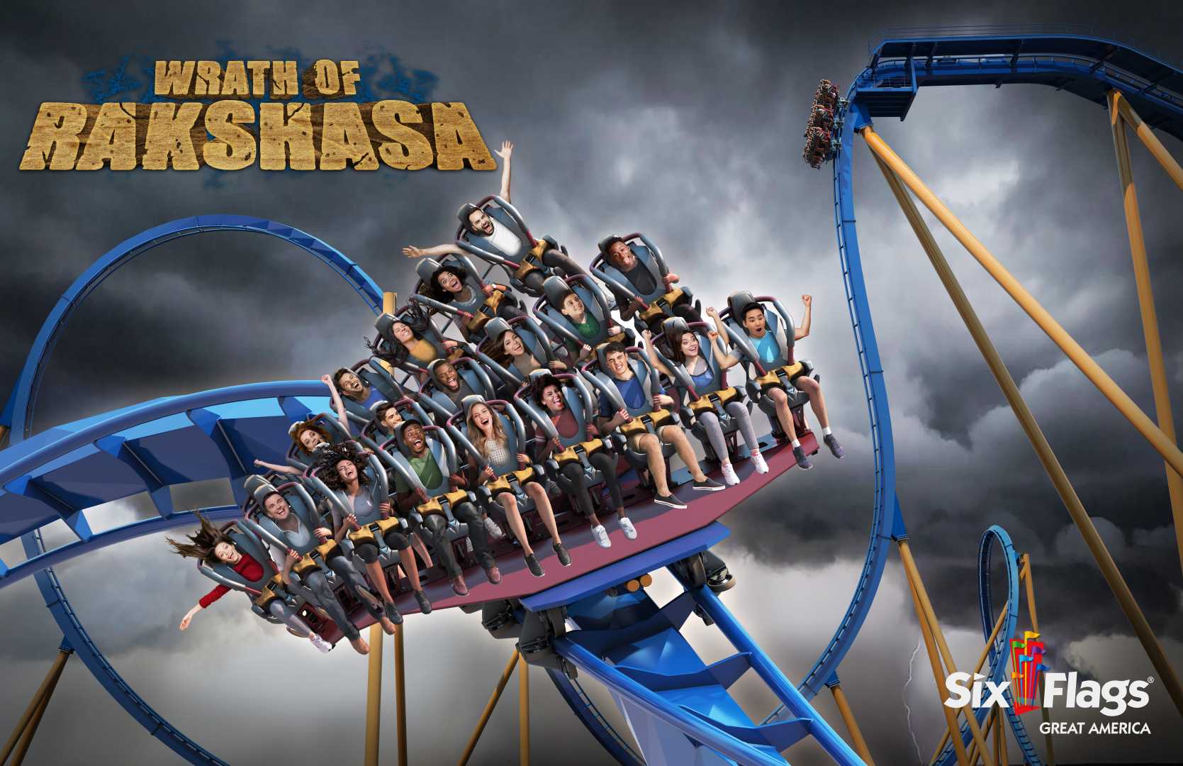 Wrath Of Rakshasa Roller Coaster Six Flags Great America