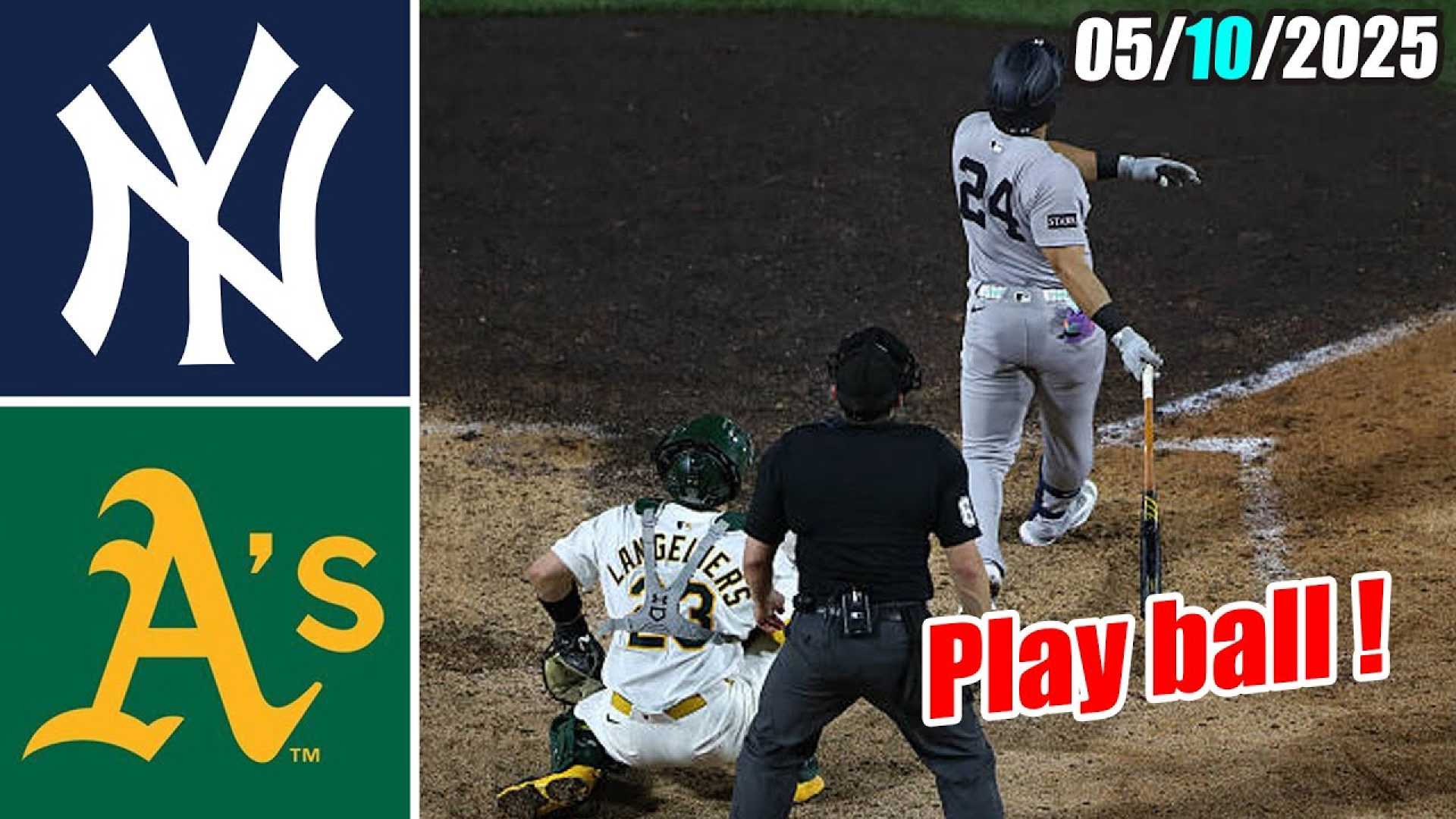 Yankees A's Baseball Game May 2025