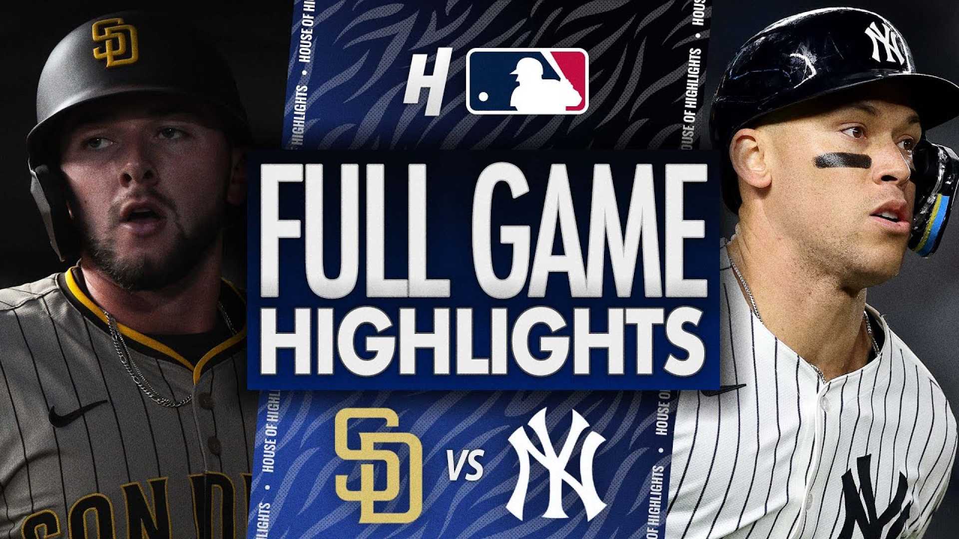 Yankees Padres Baseball Game Highlights