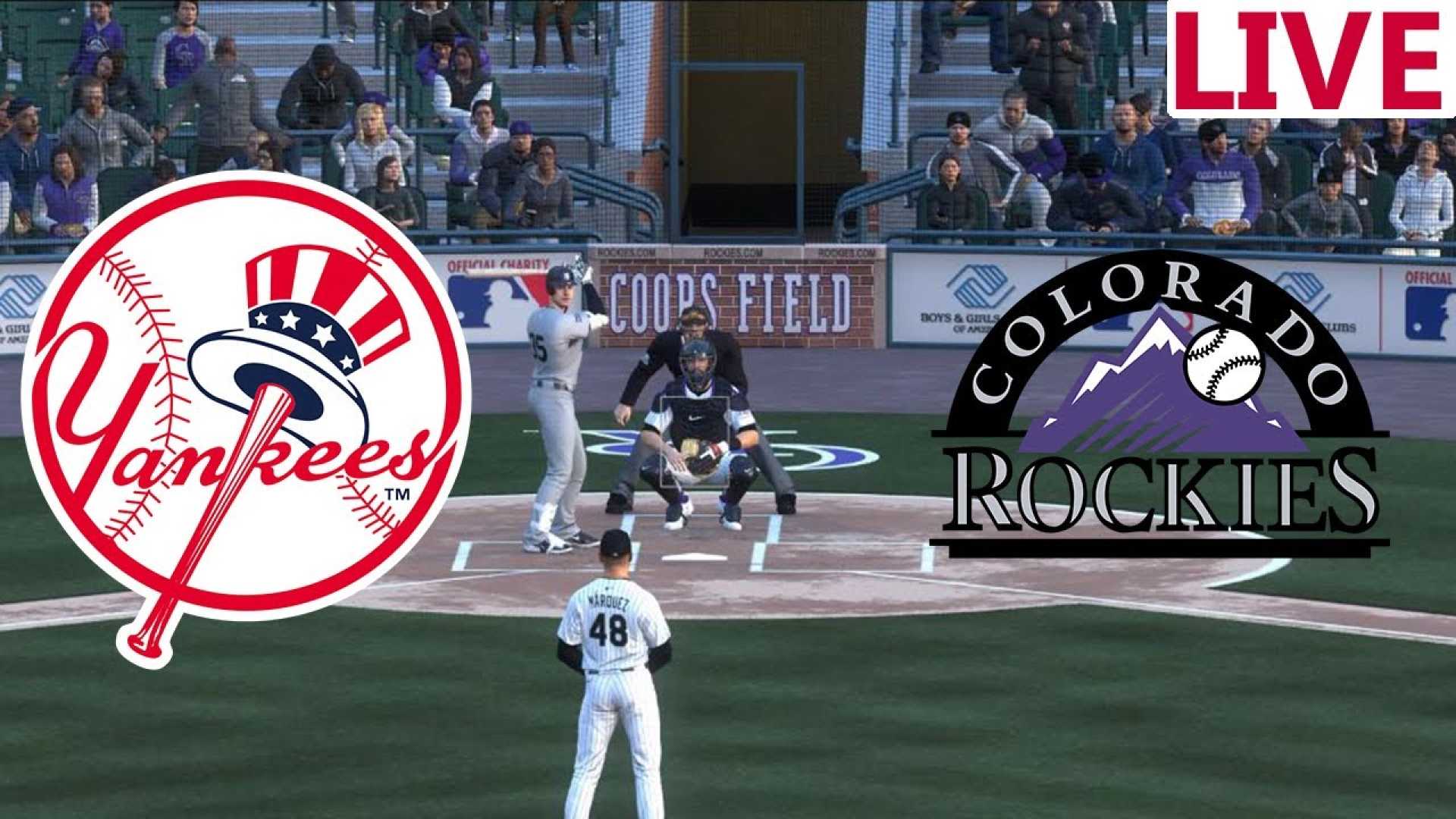 Yankees Rockies Mlb Game