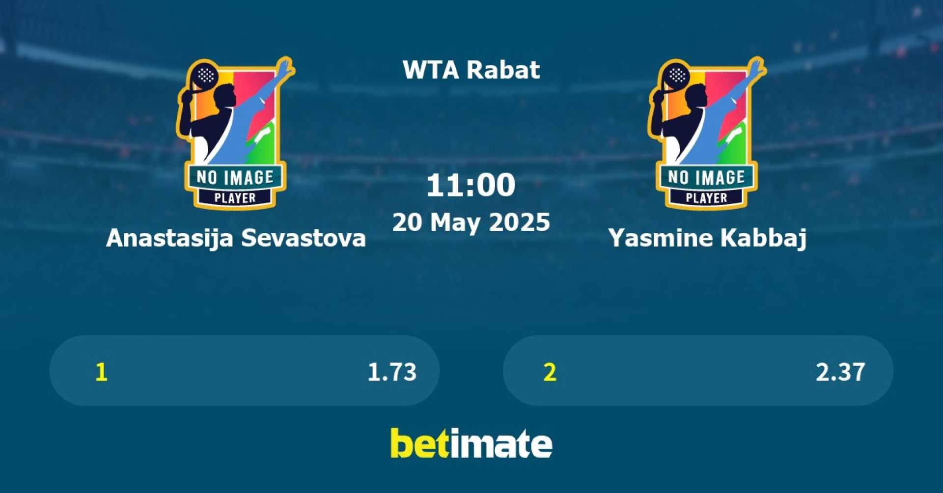 Yasmine Kabbaj Anastasija Sevastova Tennis Match