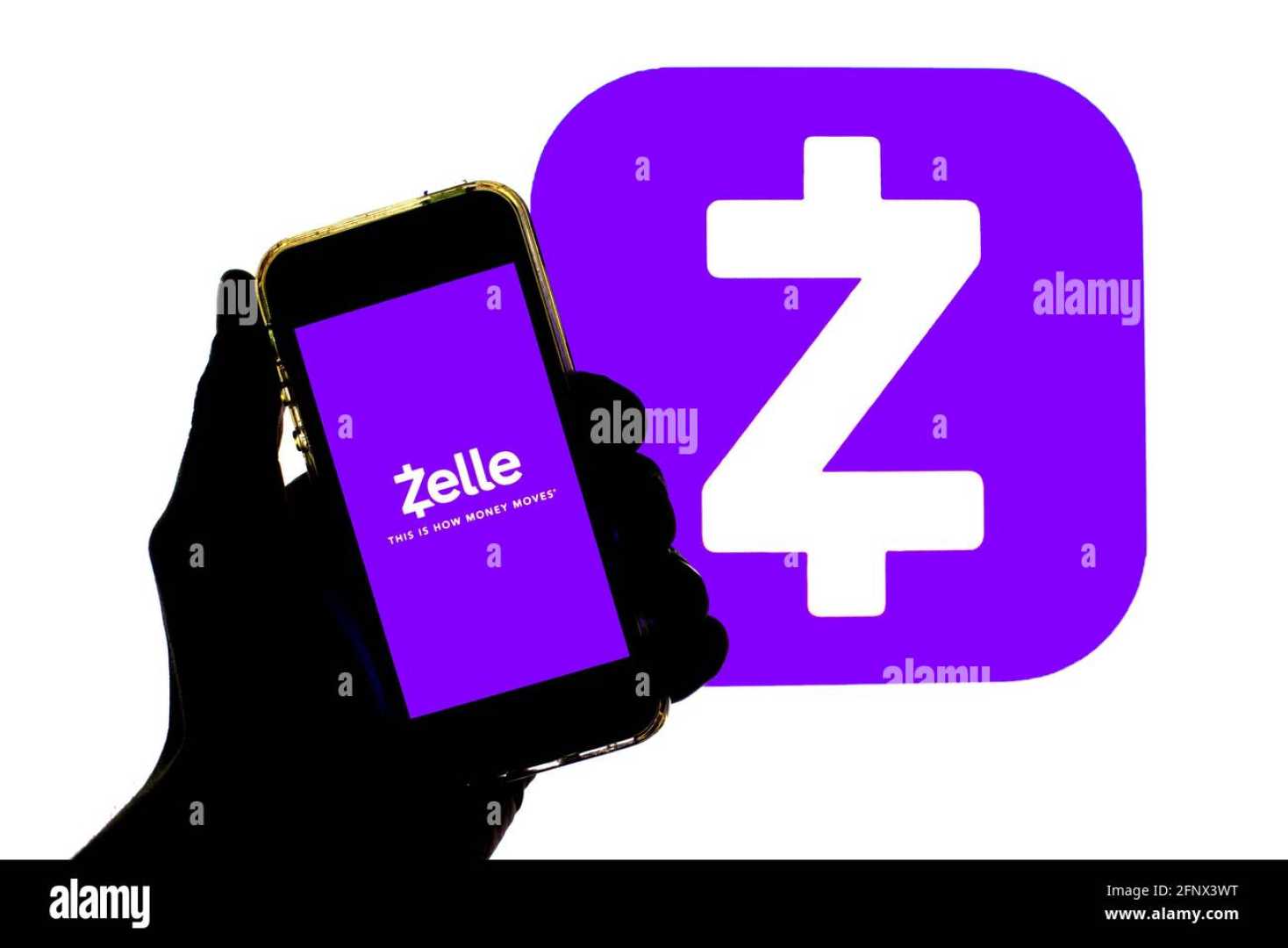 Zelle Payment Platform Logo On Smartphone