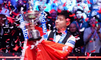 Zhao Xintong Snooker Champion Celebration