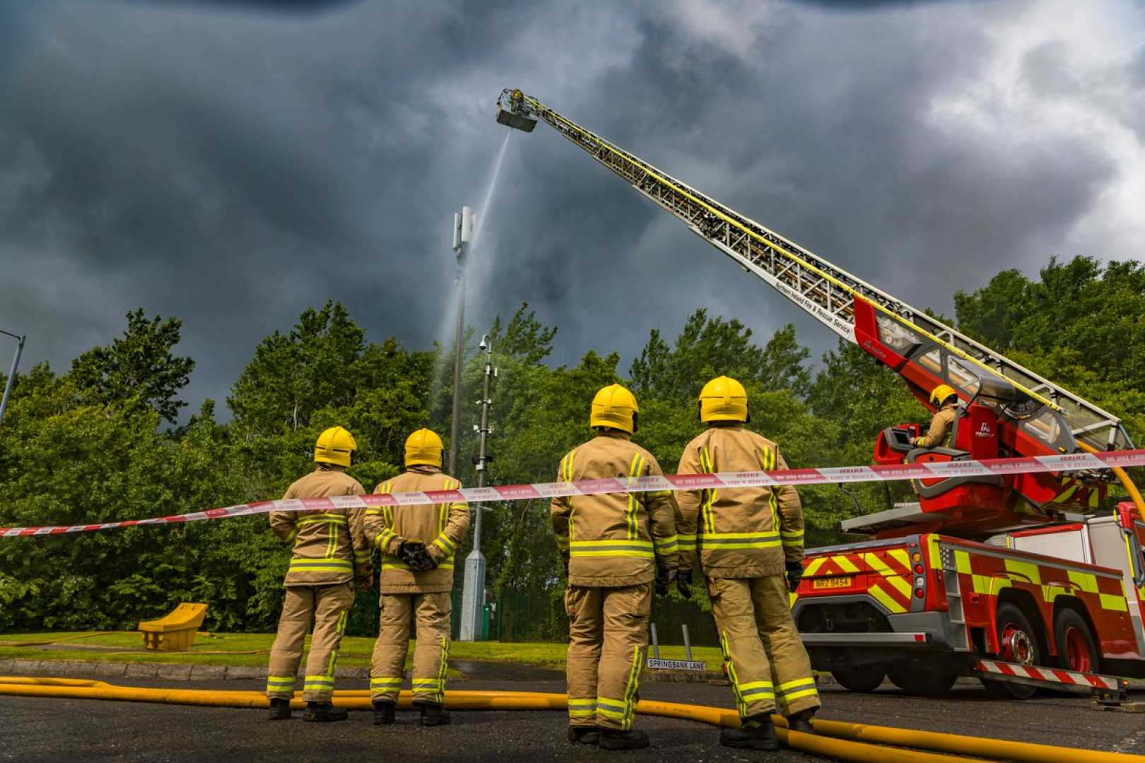 5g Mast Fire In Poleglass
