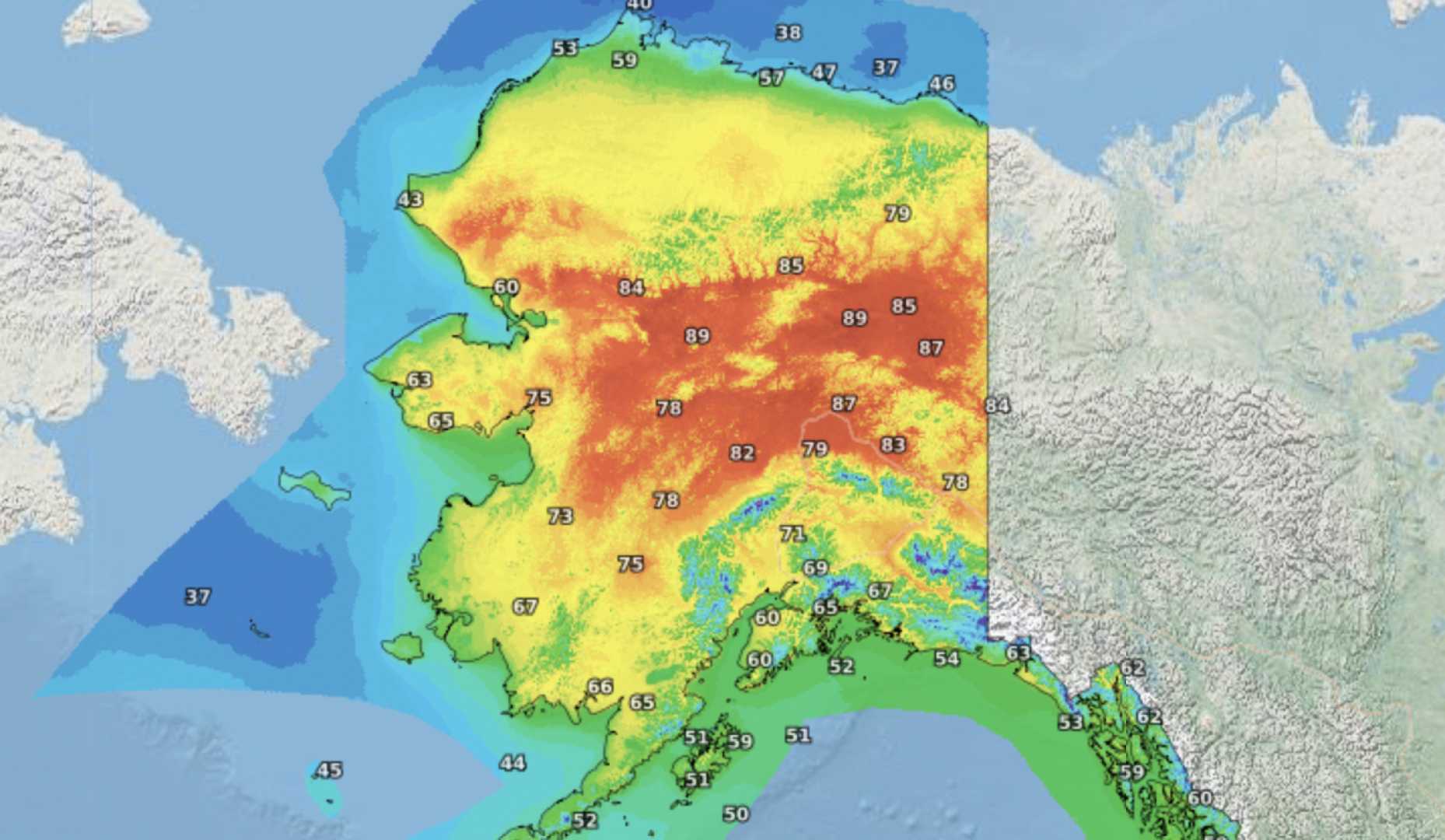 Alaska Heat Advisory Meteorology