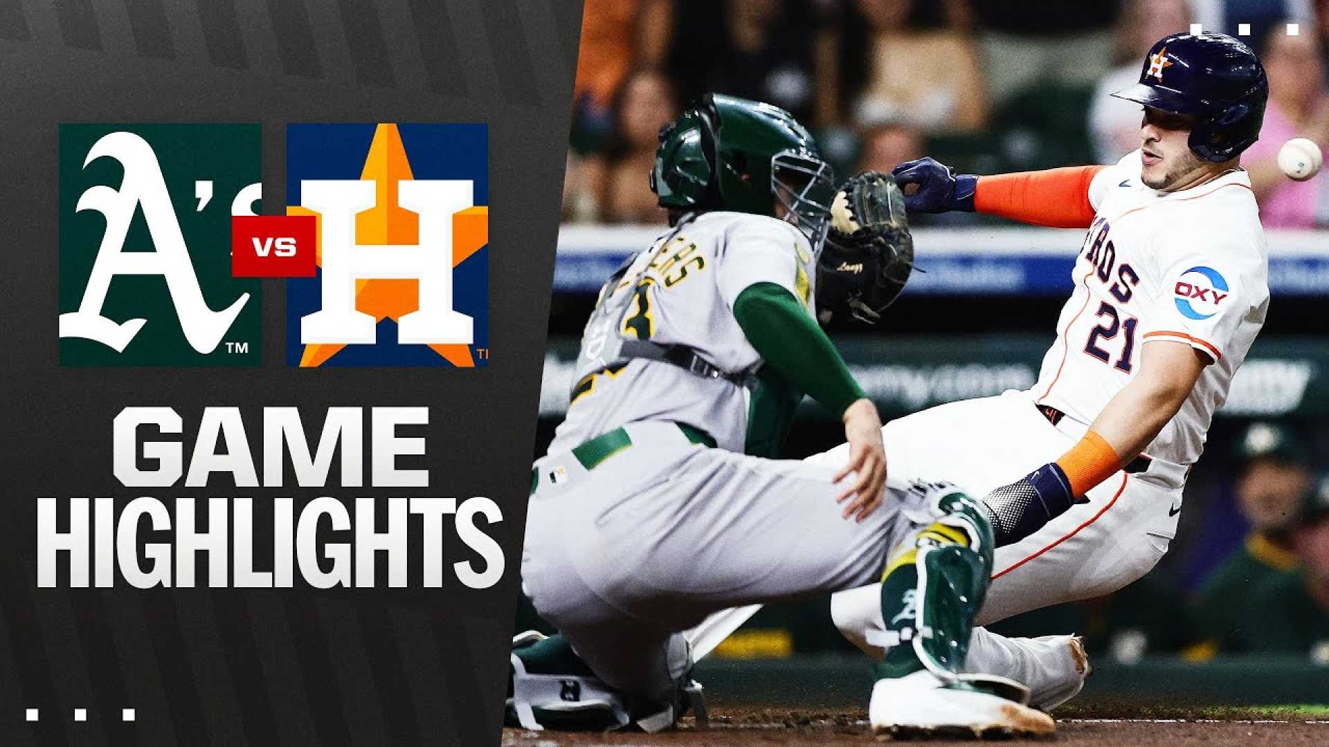 Athletics Vs Astros Baseball Game