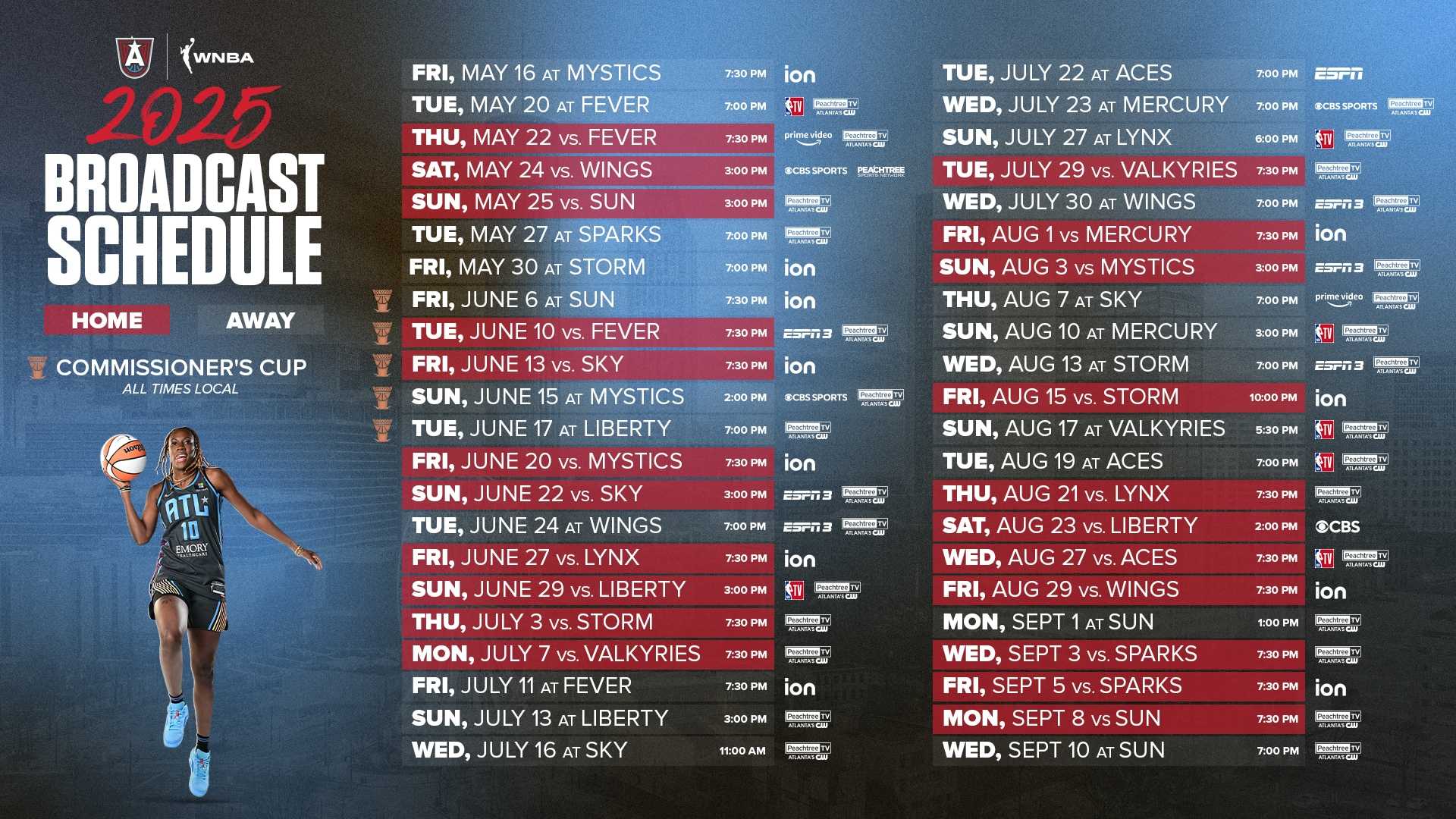 Atlanta Dream Wnba Games 2025