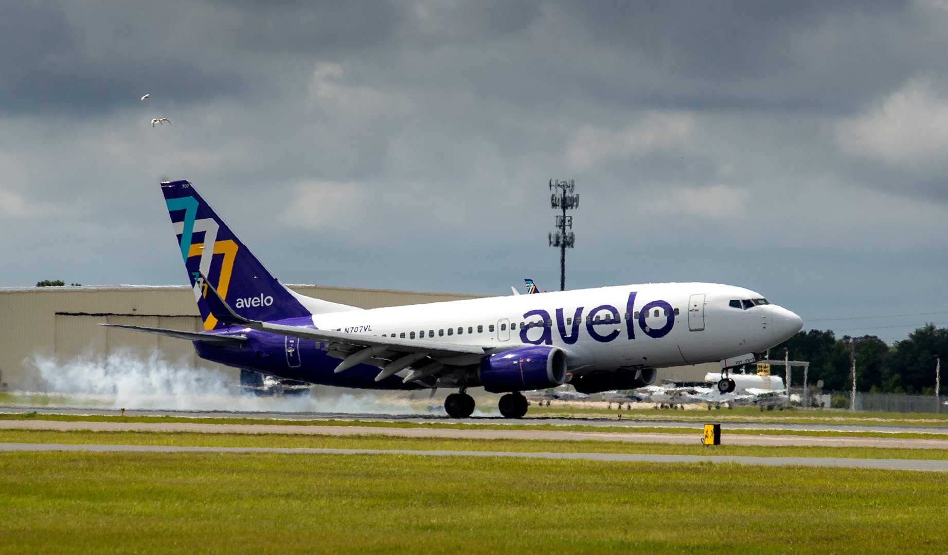 Avelo Airlines Boycott Protest Manchester