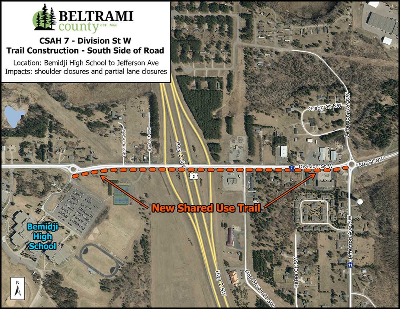 Bemidji Shared Use Trail Construction