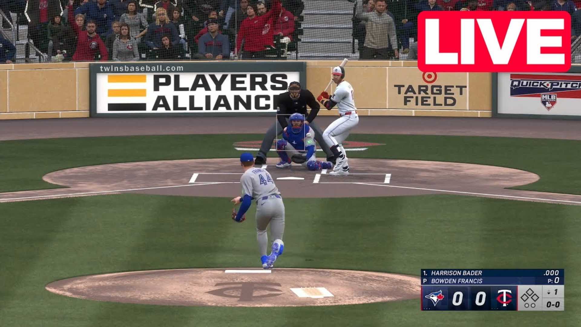 Blue Jays Vs. Twins Baseball Game 2025