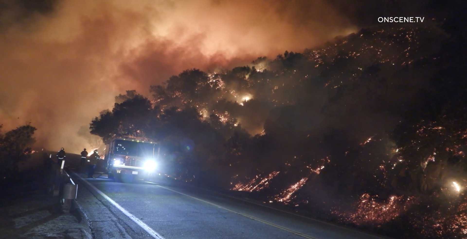 Bonsall California Brush Fire