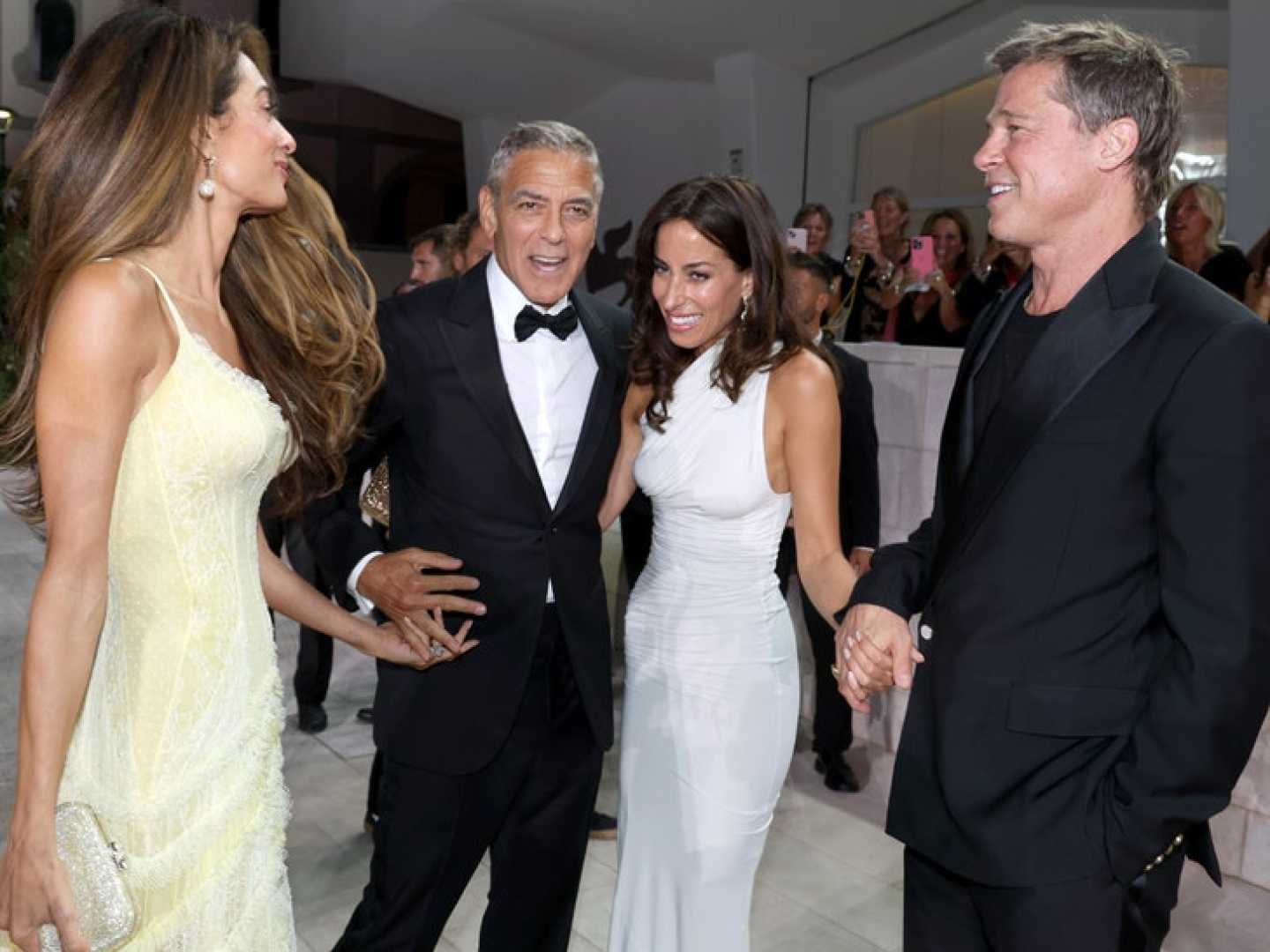 Brad Pitt Ines De Ramon Red Carpet