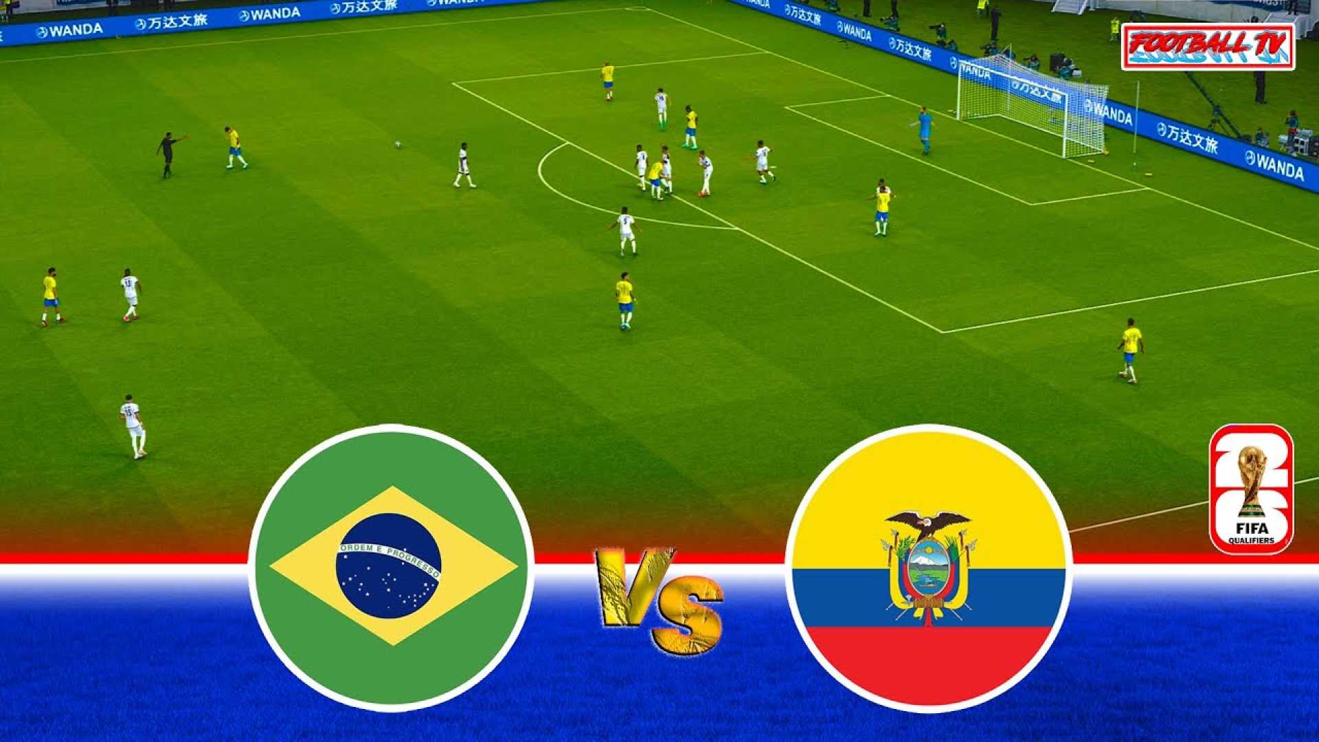 Brazil Vs Ecuador Football Match