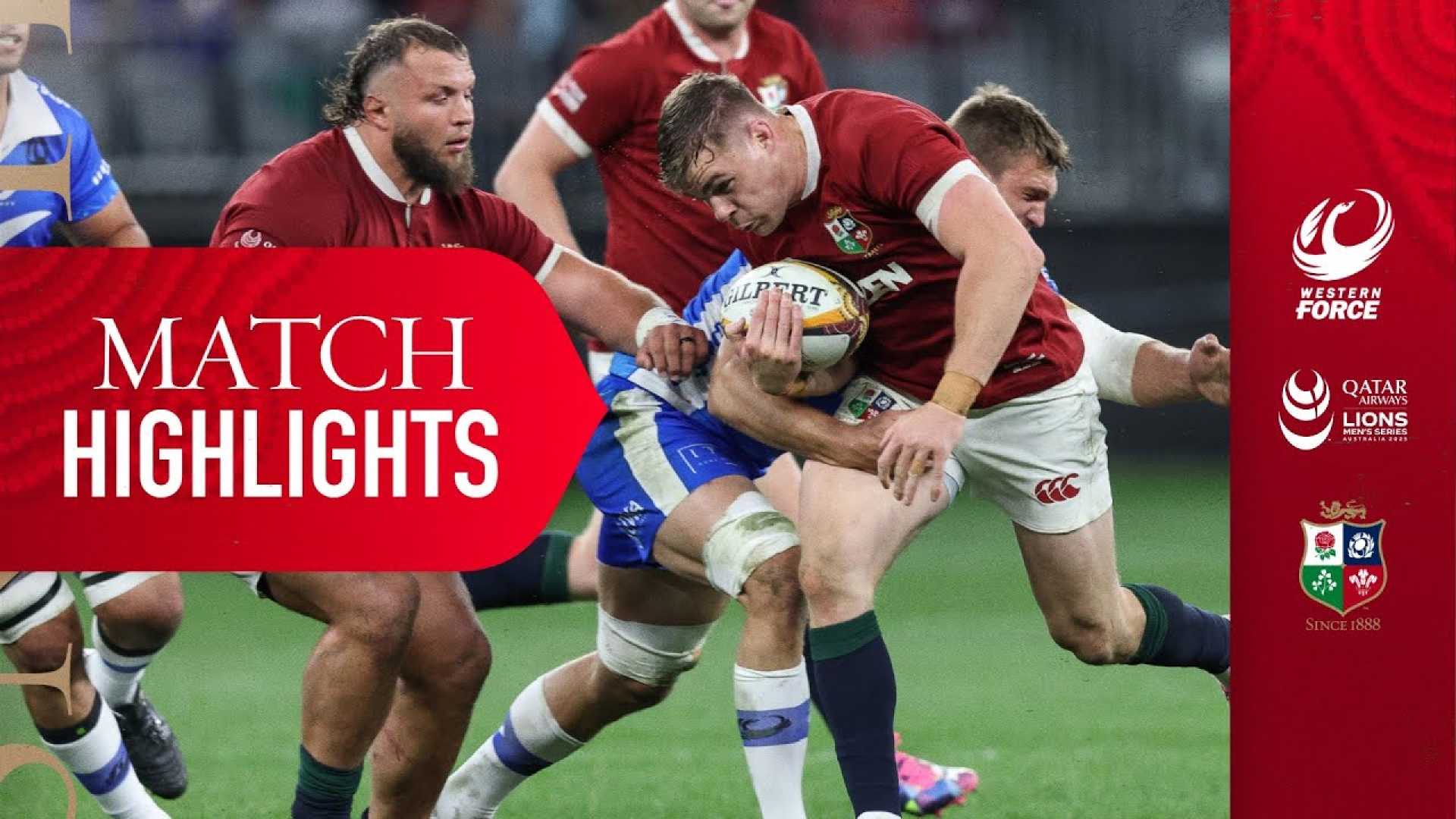British And Irish Lions Rugby Match Highlights