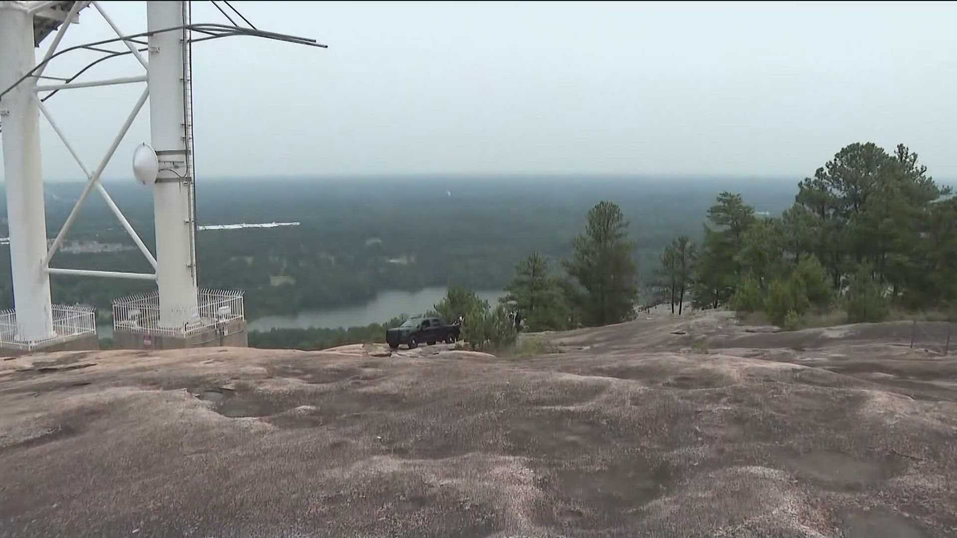 Burned Body Stone Mountain