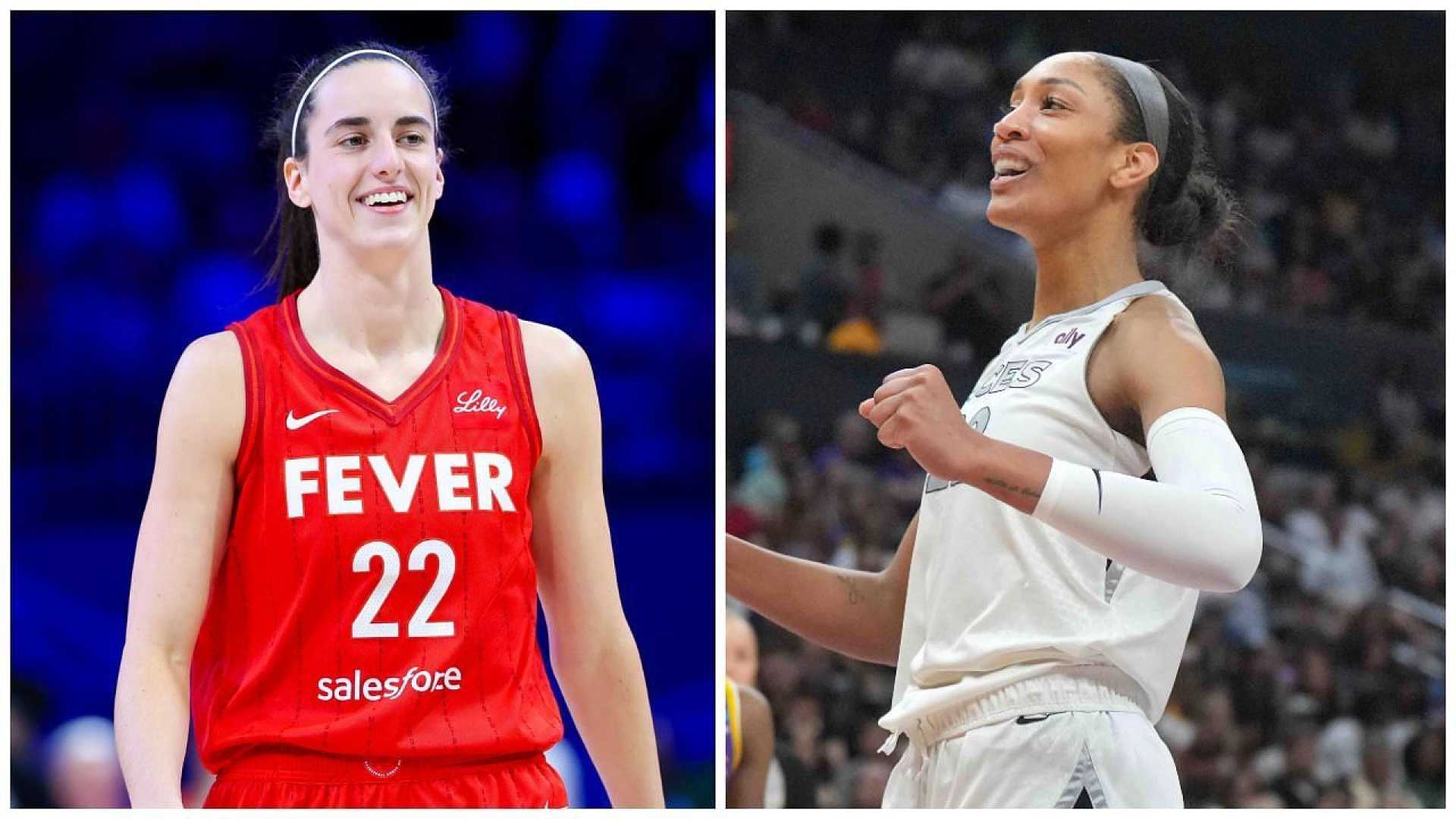 Caitlin Clark A'ja Wilson Wnba Matchup