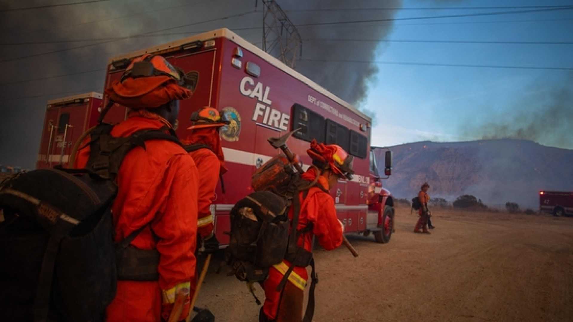 Cal Fire Crews Wildfire Carlsbad