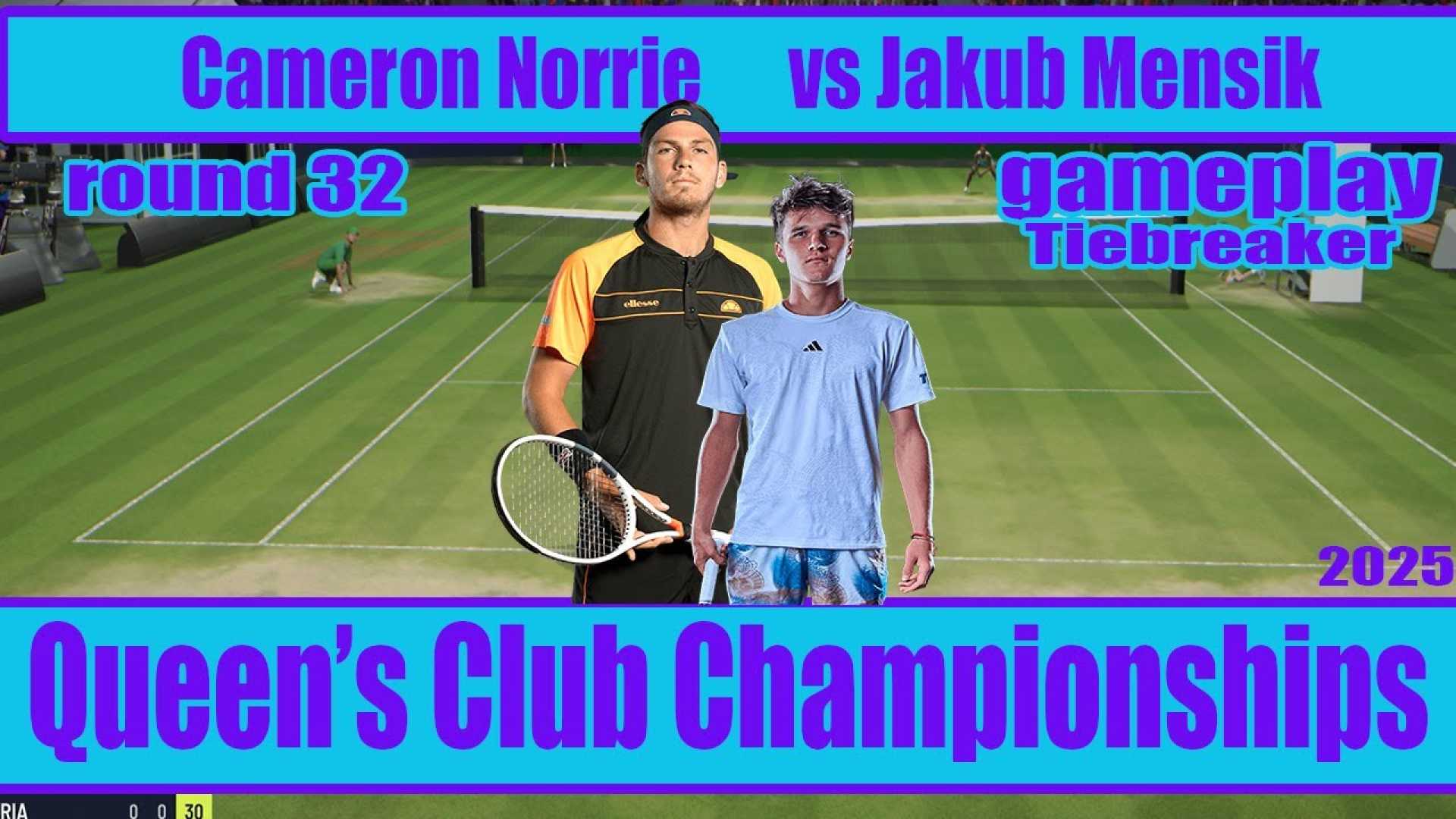 Cameron Norrie Jakub Mensik Tennis Match