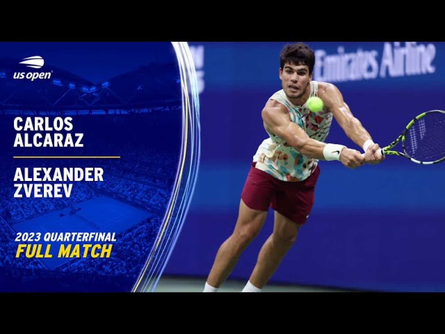 Carlos Alcaraz Tennis Match Quarterfinals