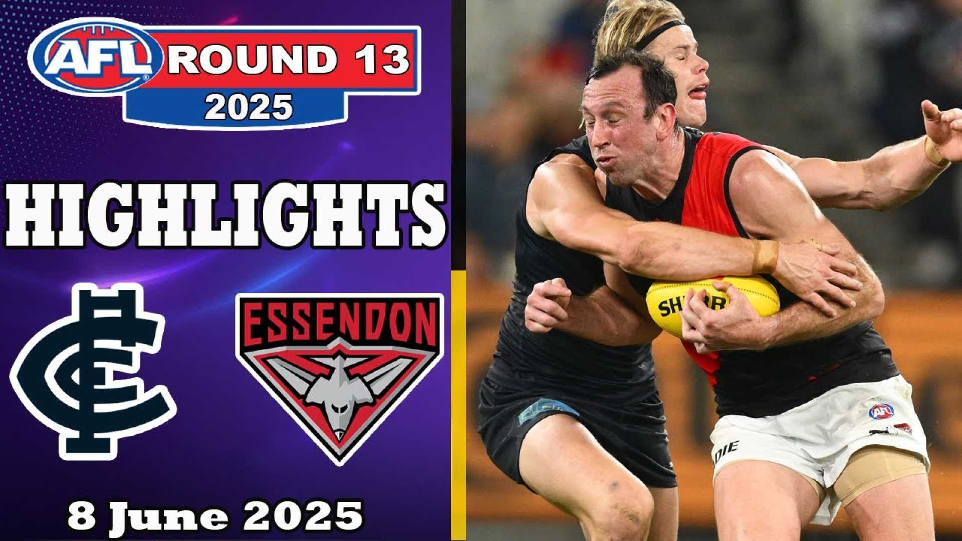 Carlton Blues Essendon Match Highlights