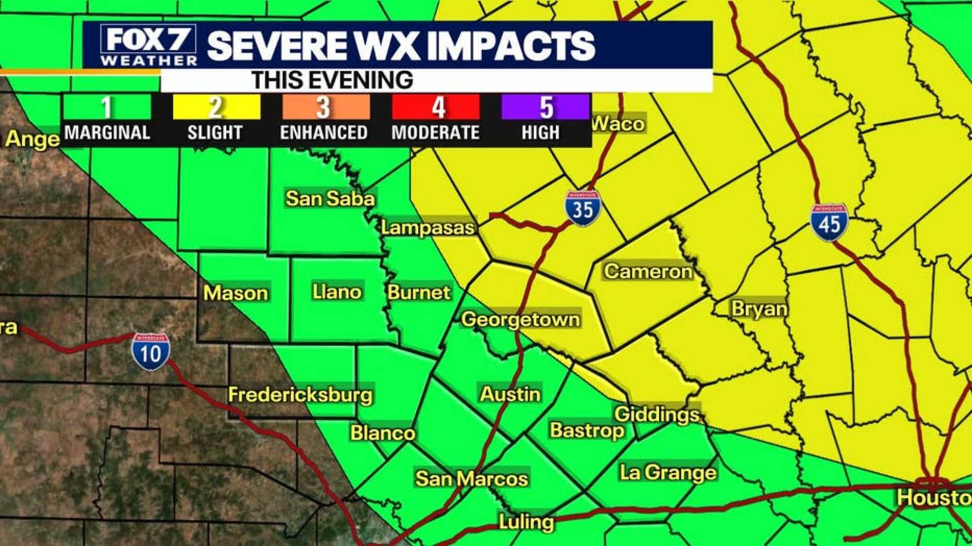 Central Texas Heat Storm Weather Forecast