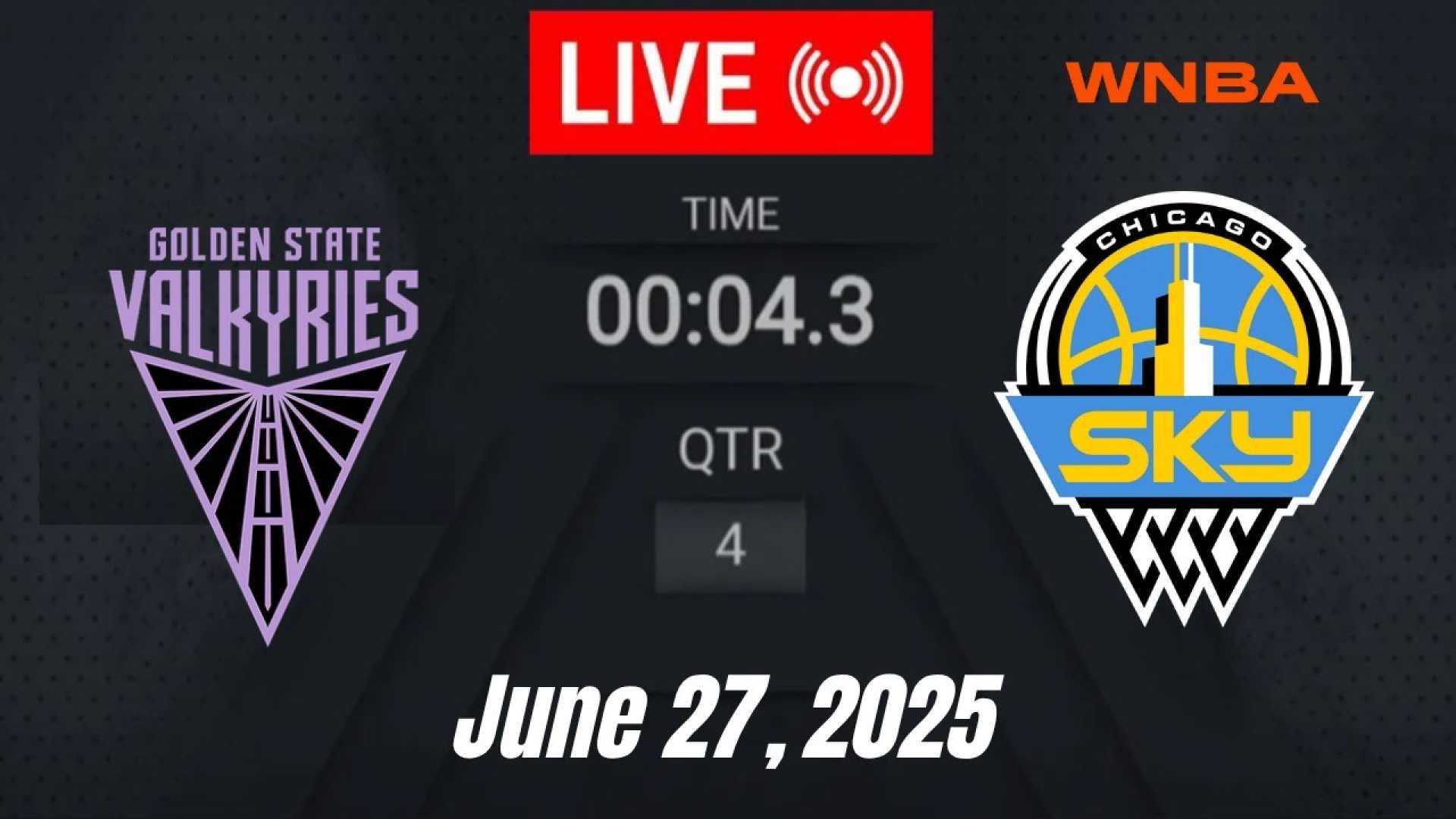 Chicago Sky Vs Golden State Valkyries Wnba